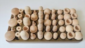 Deluxe Wooden Sorting and Counting Tray