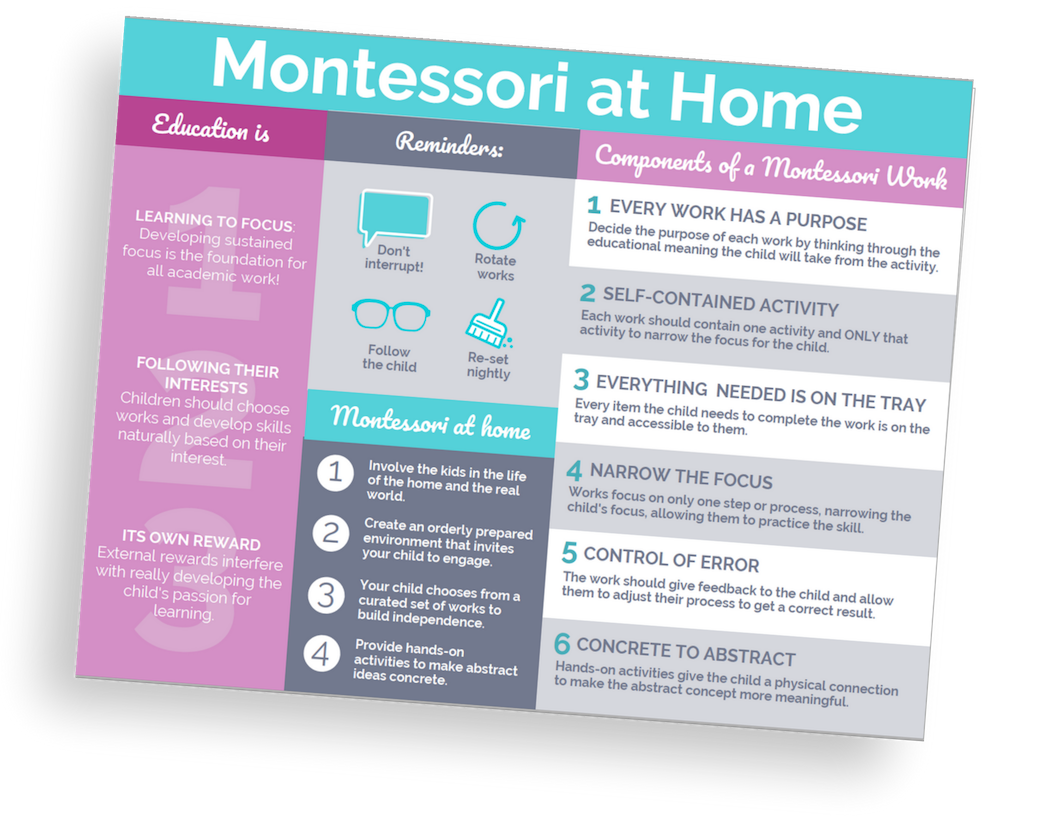Montessori Infographic Poster Montessori Infographic Poster