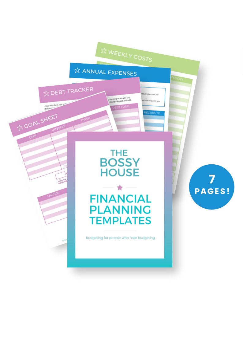 The Bossy House Financial Planning Templates