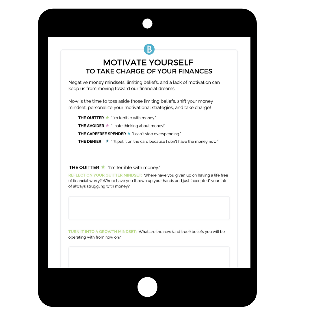 ipad with Motivation Workbook