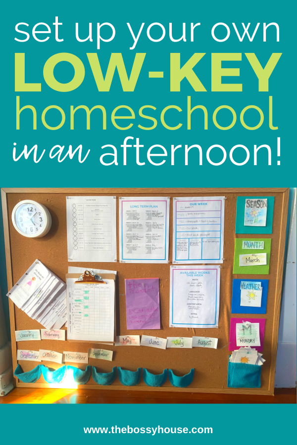 Set up your own low-key homeschool in an afternoon