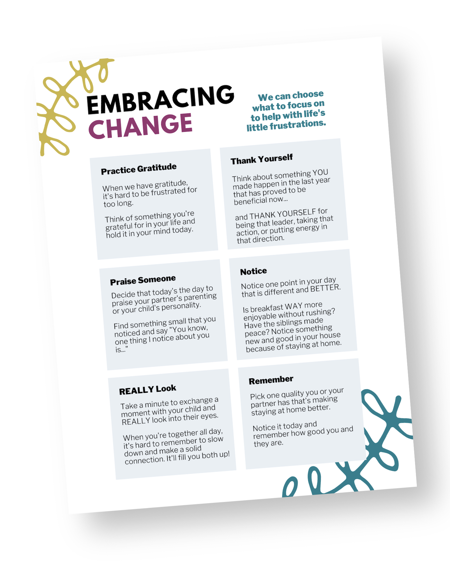 embracing change